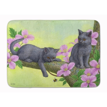 Carolines Treasures Chartruex Kittens Machine Washable Memory Foam Mat ASA2211RUG